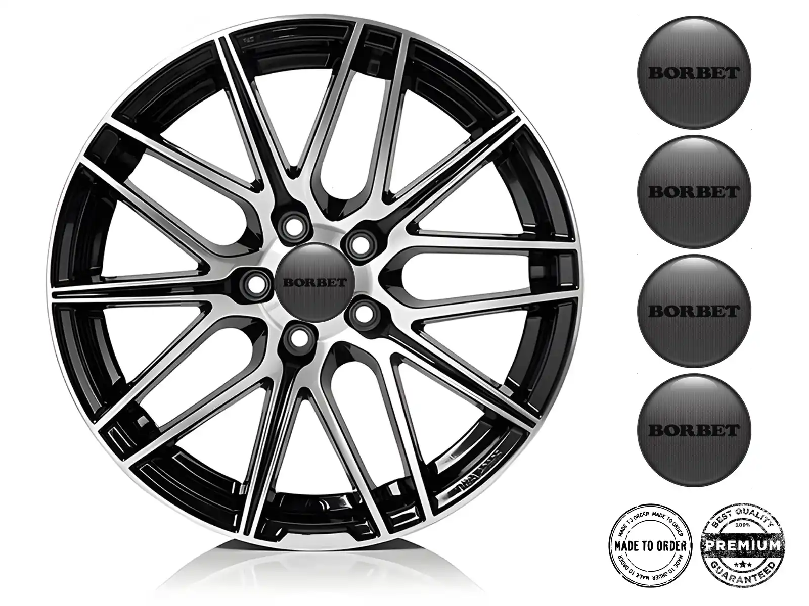 Borbet Calcomanías Aro Versión Flujo Radiante Tuning